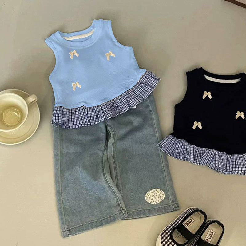 Children's Vest Top Girls' Western Style