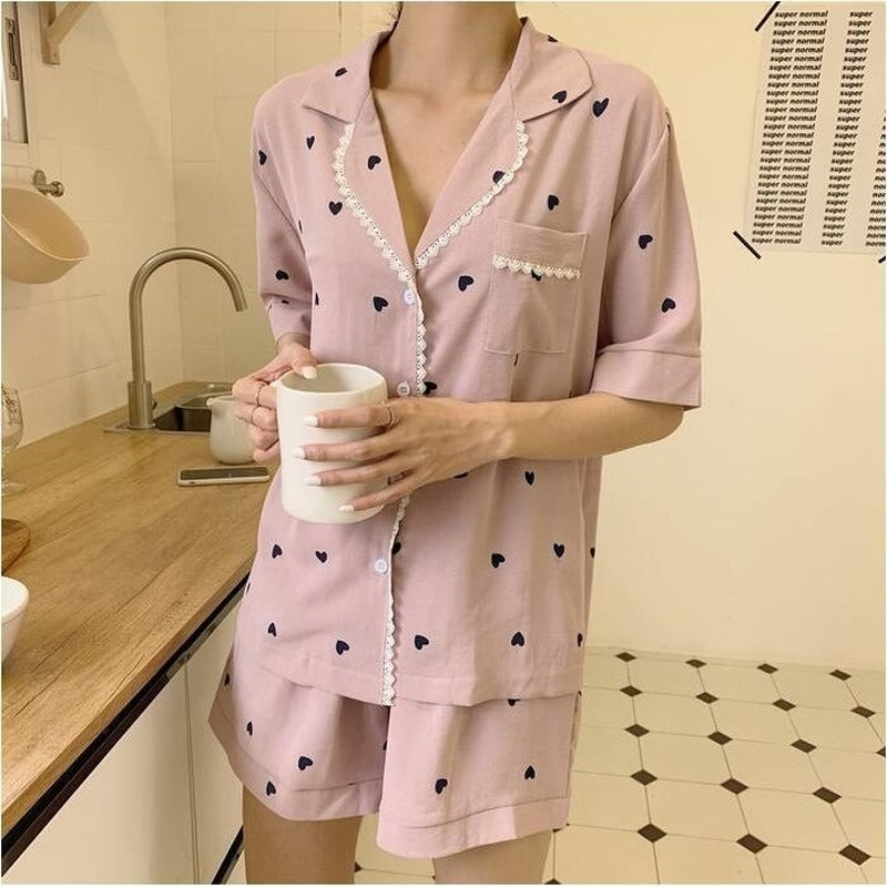 Women's Fashion Homewear Sweet Pajama Set