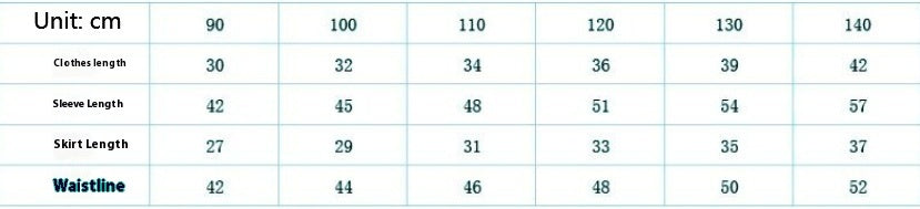 Girls' Pleated Short Skirt Two-piece Set