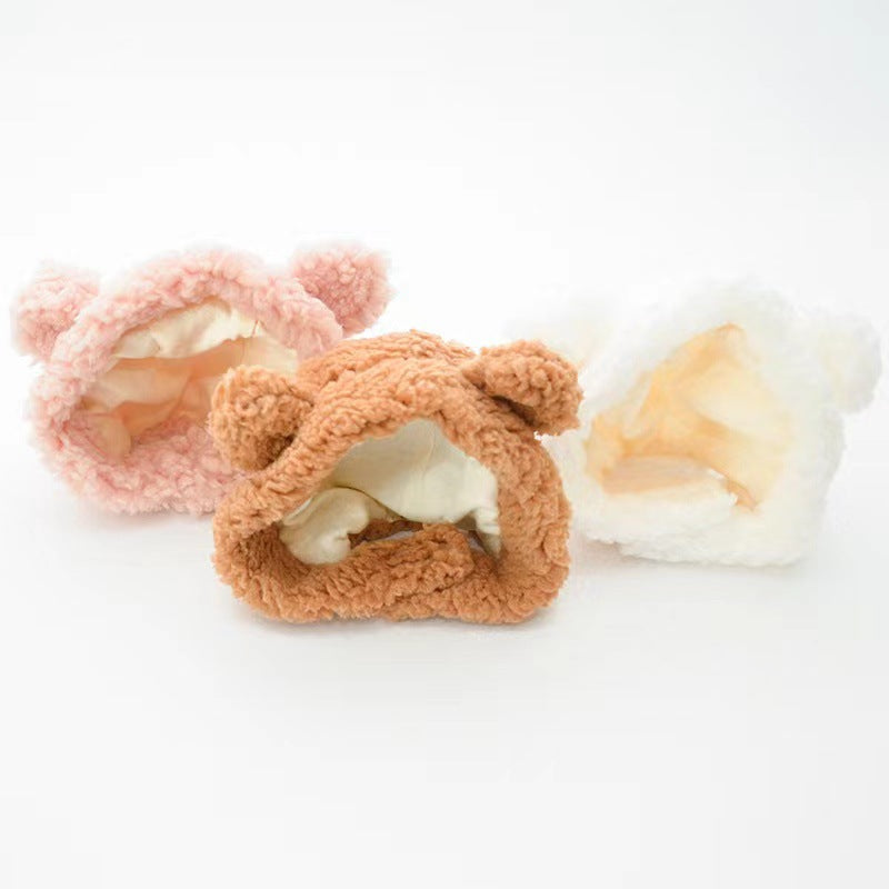 Fashion Pet Bear Plush Hat