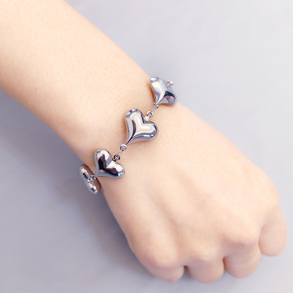 Women's Advanced All-match Stainless Steel Hand Jewelry Suit