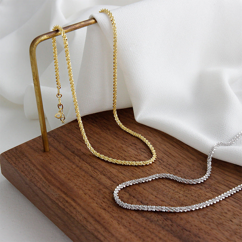 S925 Sterling Silver Necklace Gypsophila Clavicle Necklace