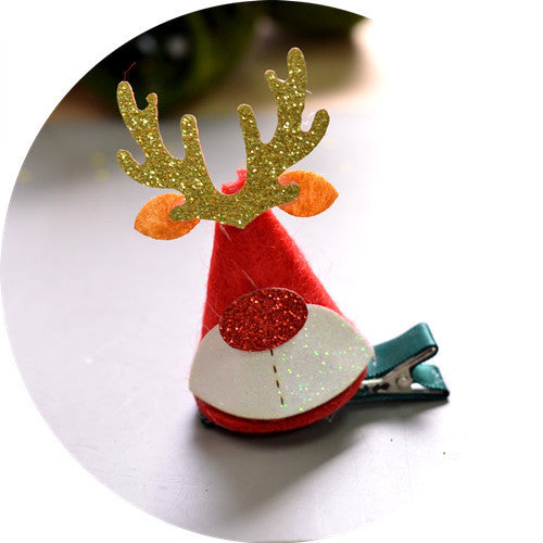 Mori Style Deer Hairpin A Pair Of Hairclips Children's Cute Christmas Headband