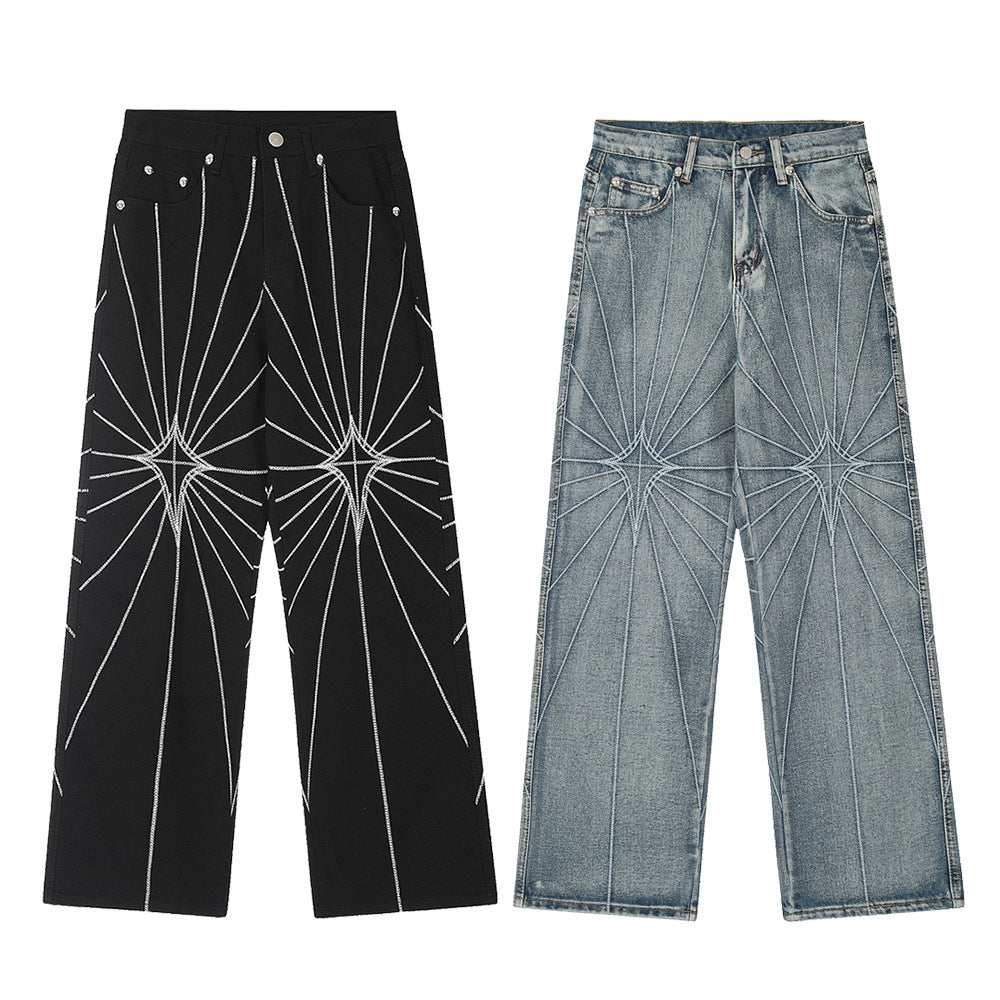 Radiation Striped Casual Pants For Men