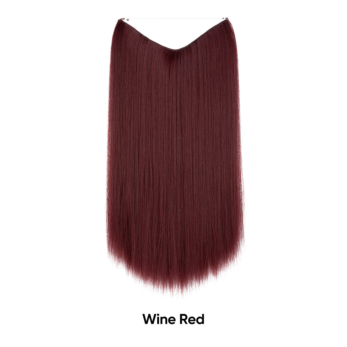 Women's One-piece Adjustable Invisible Straight Multi-color Gradient Hair Extension Fishline