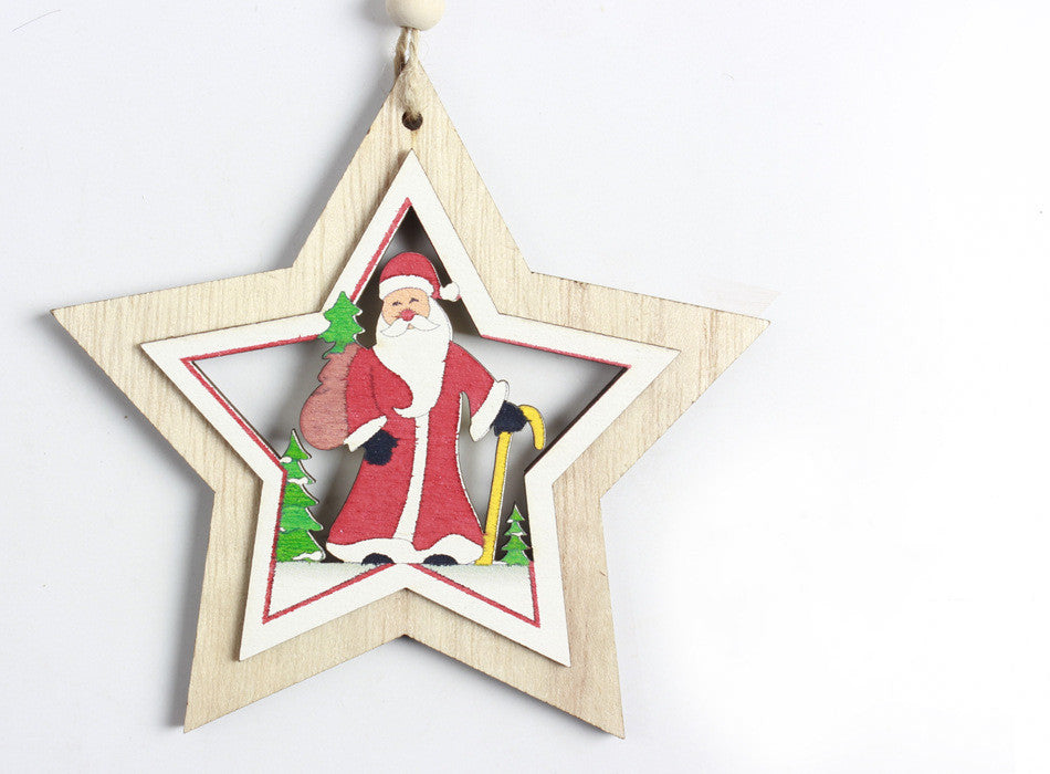 Christmas Tree Creative Painted Decoration Pendant