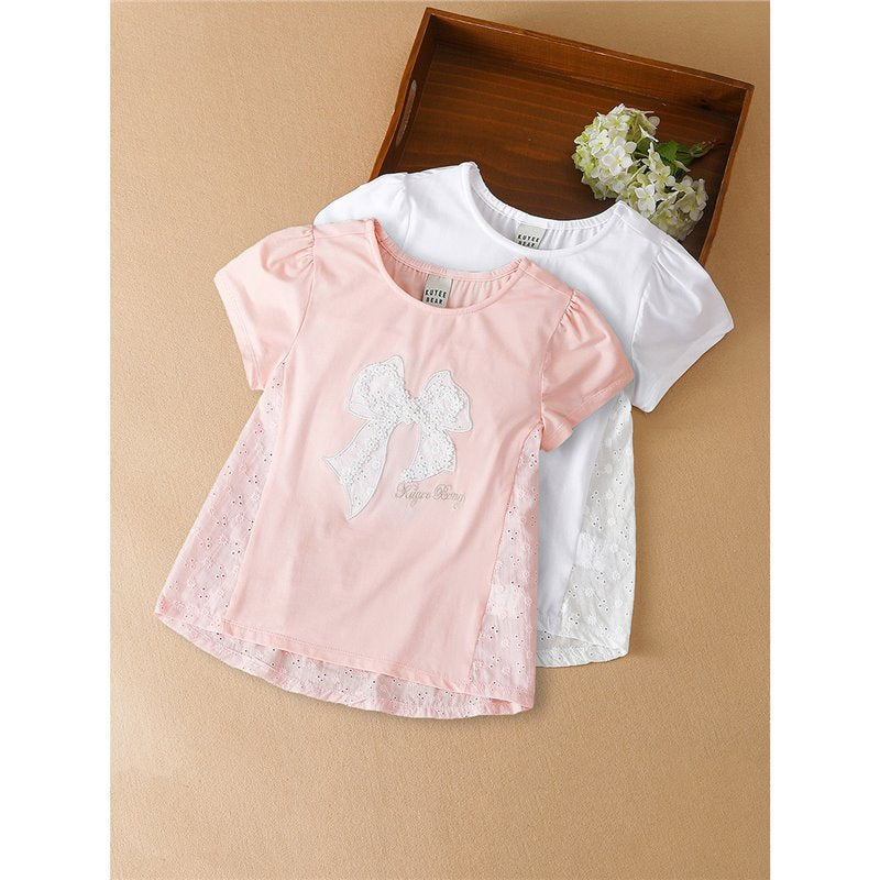 Girls' Fashion Personality Trendy Shirt Short Sleeve