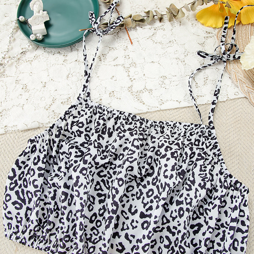 Women's Silk Leopard Print Printed Homewear