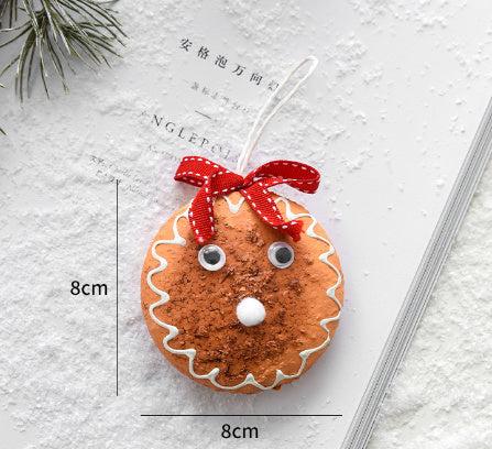 Ins Style Gingerbread Man Christmas Ball Pendant Christmas Tree Diy Internet Celebrity Ornaments