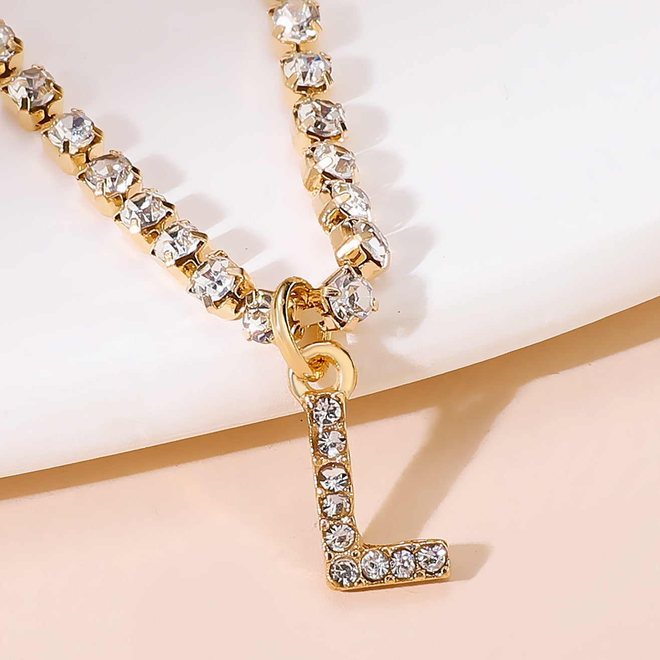 Diamond Tennis Letter Bracelet I Hip Hop Creative Beach Footwear