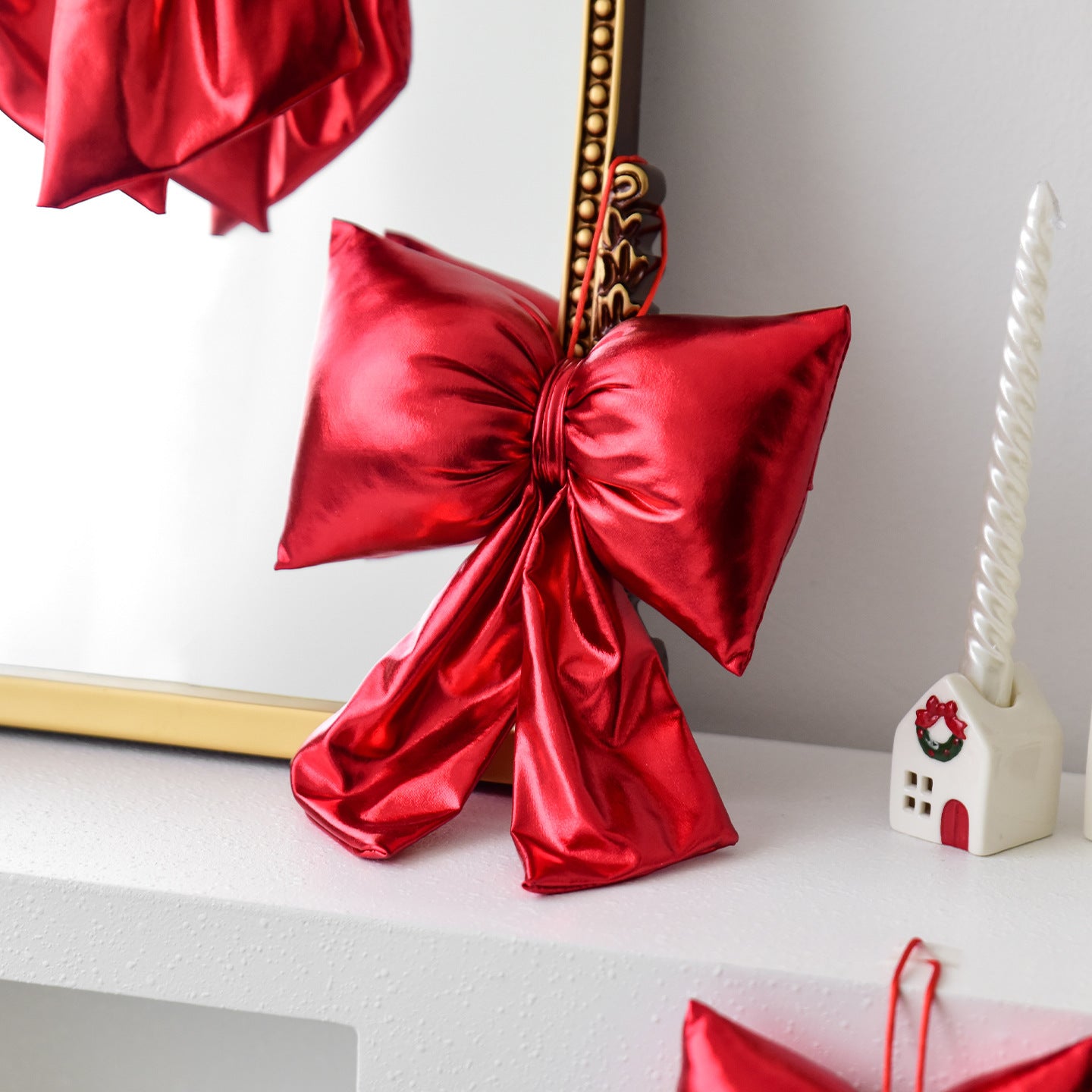 Christmas Decorative Bowknot Scene Layout