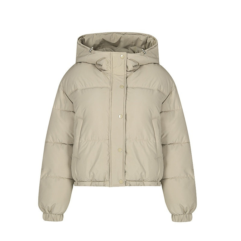 Loose Hooded Lightweight Cotton Clothing Coat