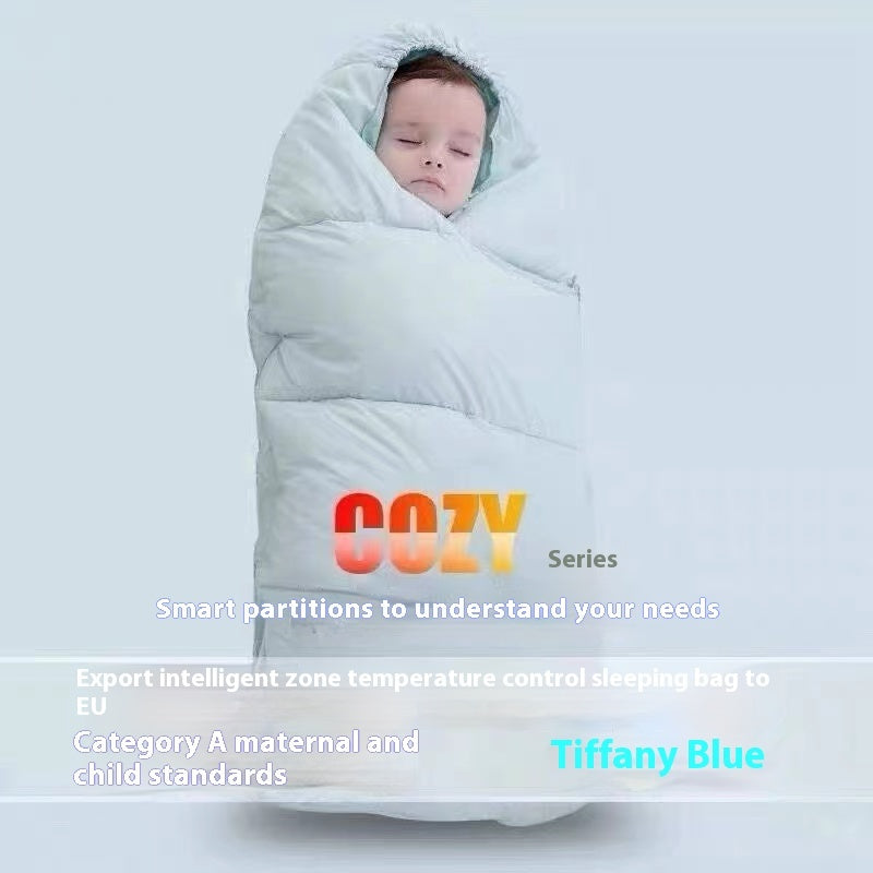 Baby Sleeping Bag Autumn And Winter Thick Down Anti Kick Duvet