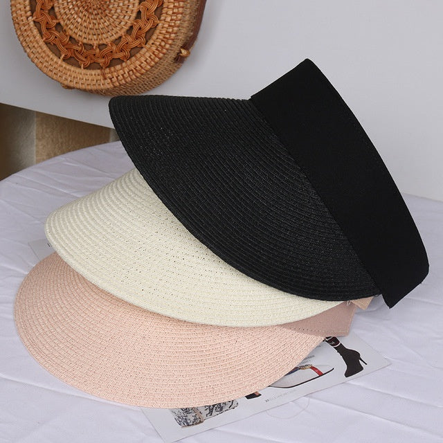 Beach hat straw hat sunscreen sun hat cool hat