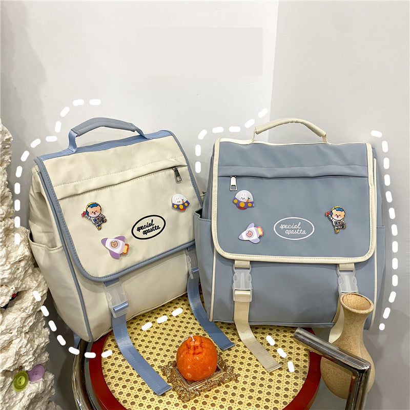 Japanese Style High School Girls Backpack JK Fashion Nylon Waterproof School Bags