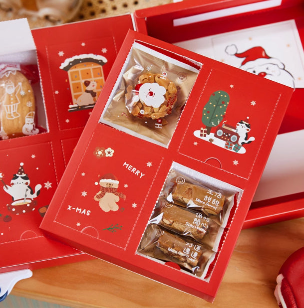 Christmas Gift Candy Baking Snowflake Crisp Gift Box