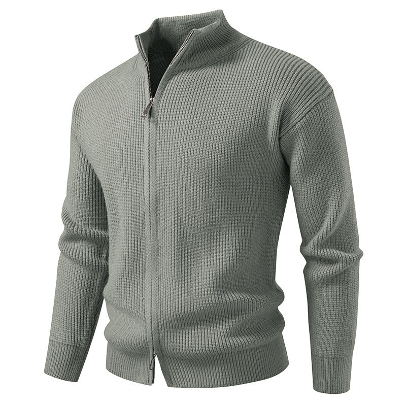 Men's Zipper Cardigan Sweater Coat