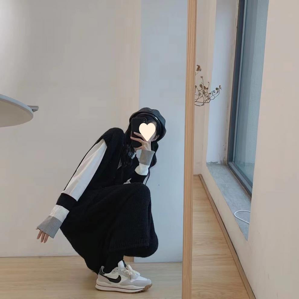 Petite Woman In A Vest Fur Coat And Skirt