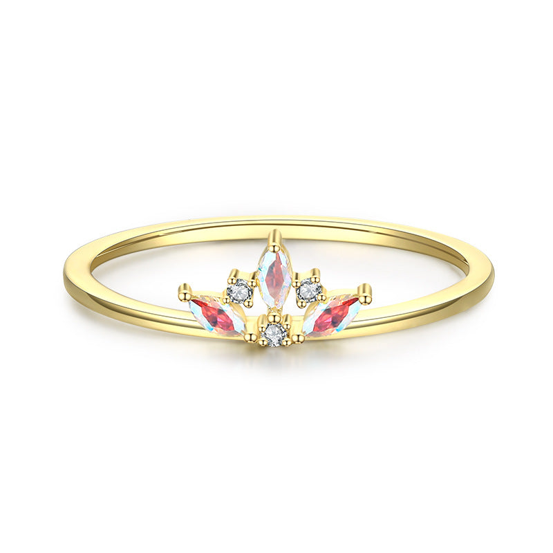 925 Sterling Silver Ring Female Cold Wind Jewelry Set