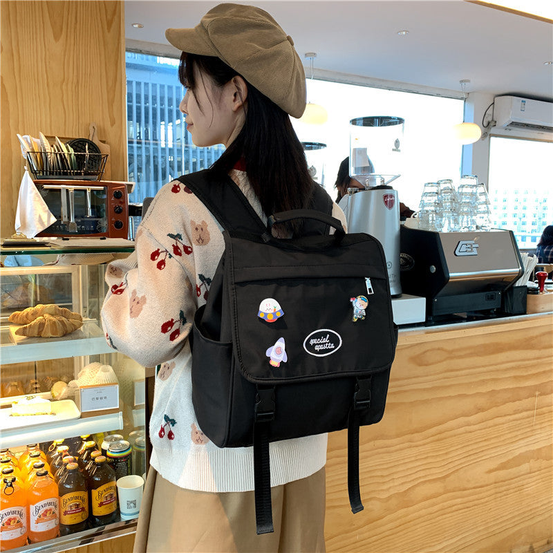 Japanese Style High School Girls Backpack JK Fashion Nylon Waterproof School Bags