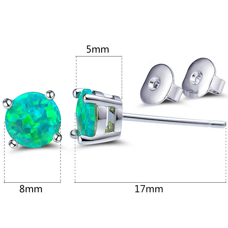 8mm explosion models Opel earrings