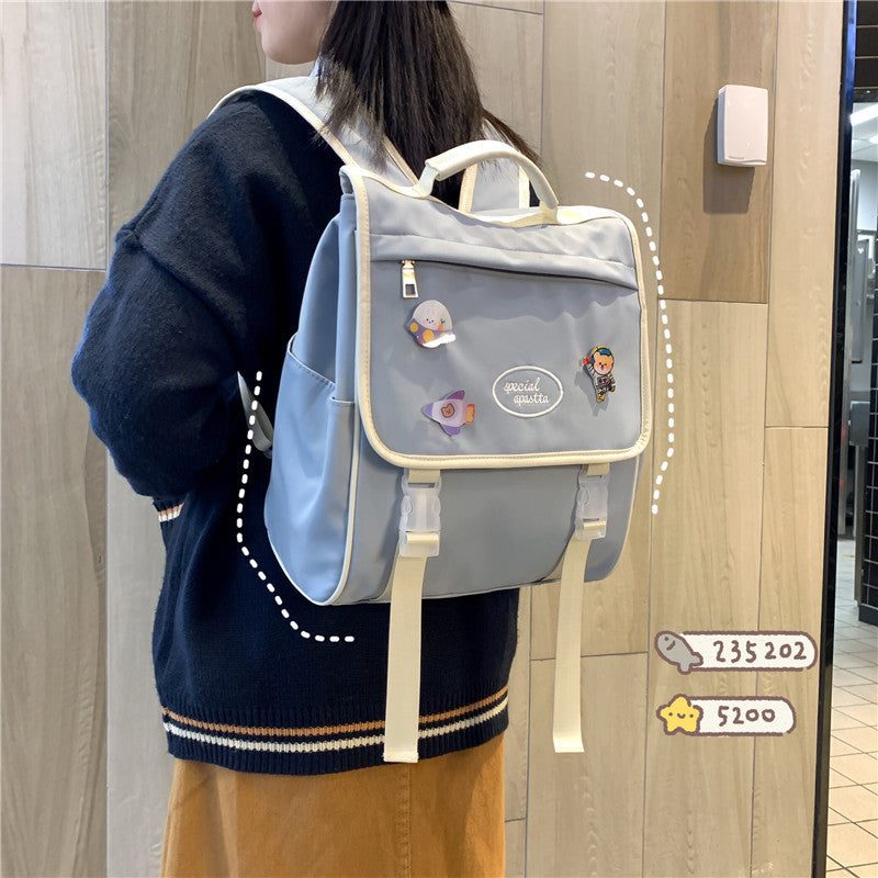 Japanese Style High School Girls Backpack JK Fashion Nylon Waterproof School Bags