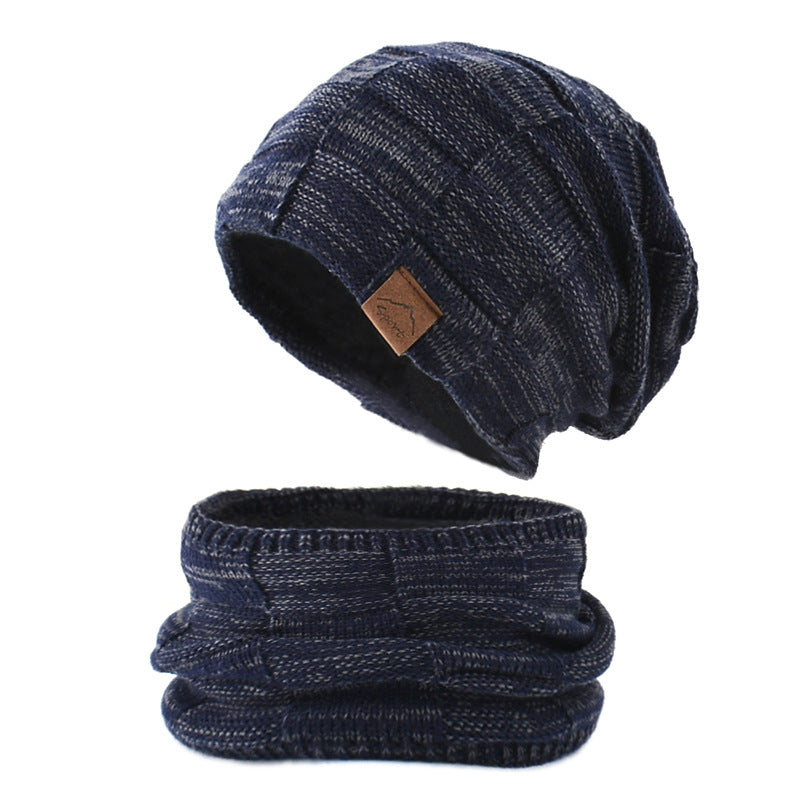 Two-piece Knitted Woolen Hat And Scarf For Lovers