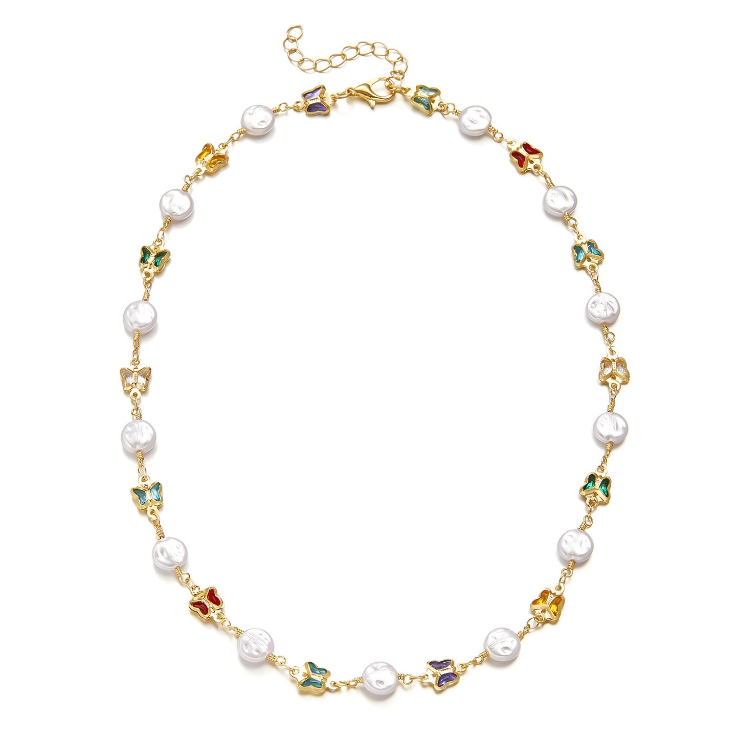 Fashion Butterfly Pearl Bracelet Anklet