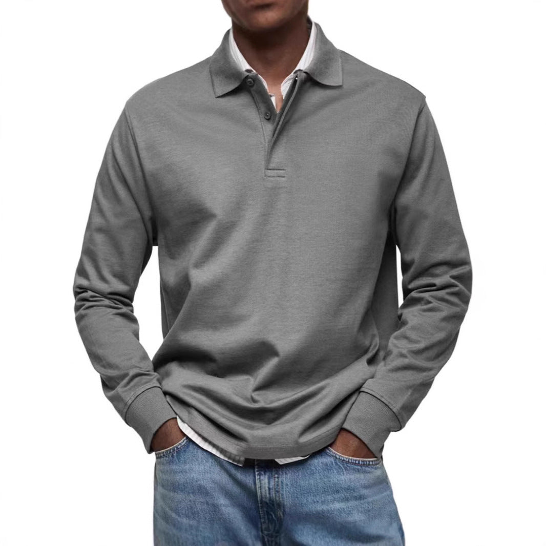 Men's Casual All-matching Long Sleeve Button Shirt