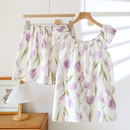 Women's Pajama Suit Simple Comfort Printing Homewear