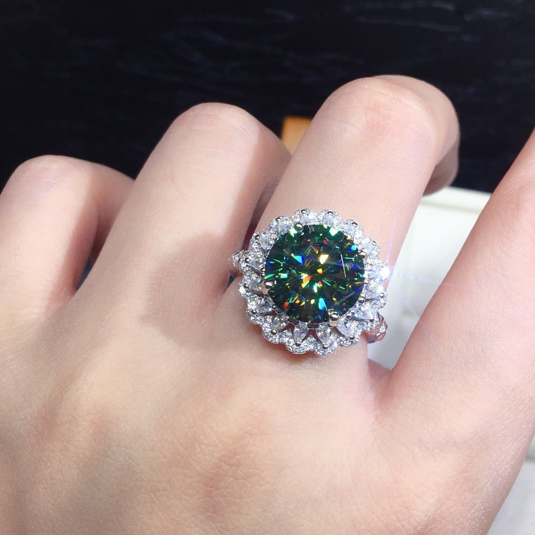 Luxury Open-Back Ring With Fire Opals