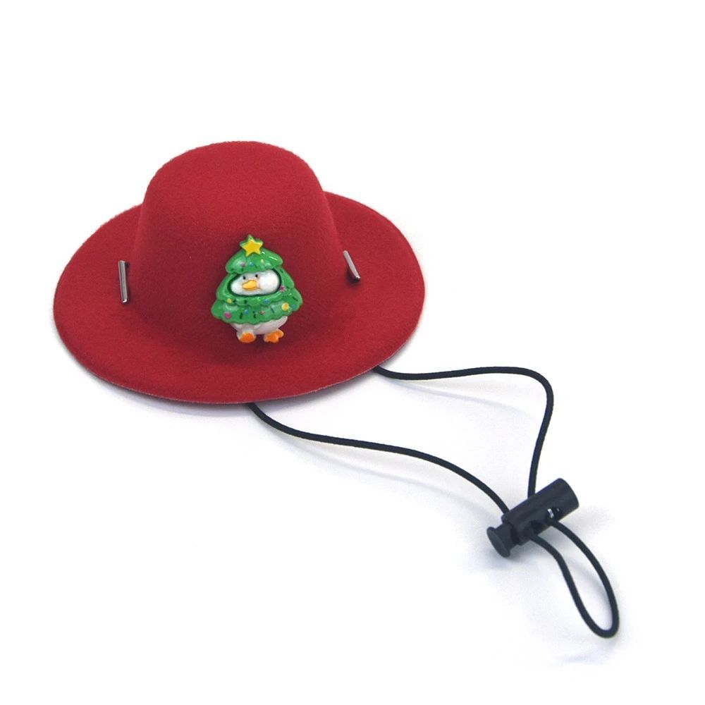 Pet Christmas Hat Felt Cloth Soft Cute Decorate Cosplay Dog Clothing Accessories Cat Festival Grooming Hat Supplies New Year