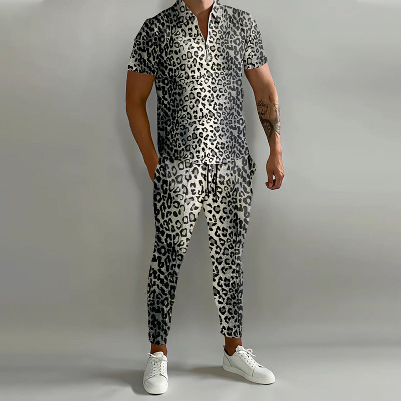 Men's Short Sleeved Pants Casual Set