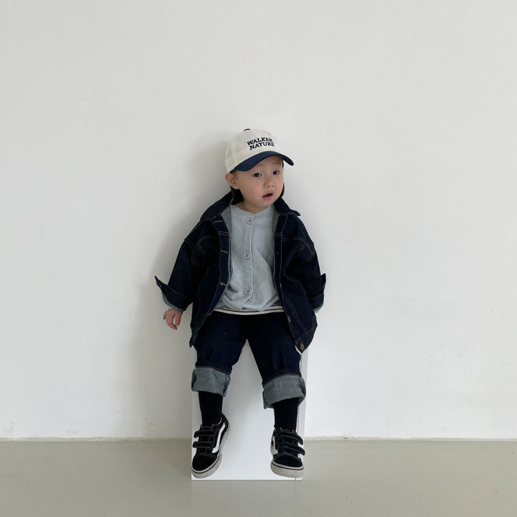 All-matching Fashion And Trendy Boy Cardigan Jacket Top