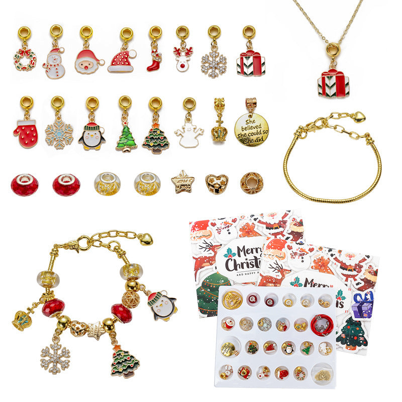 Diy Creative Children's Bracelet Ornament 24 Grid Calendar Christmas Blind Box