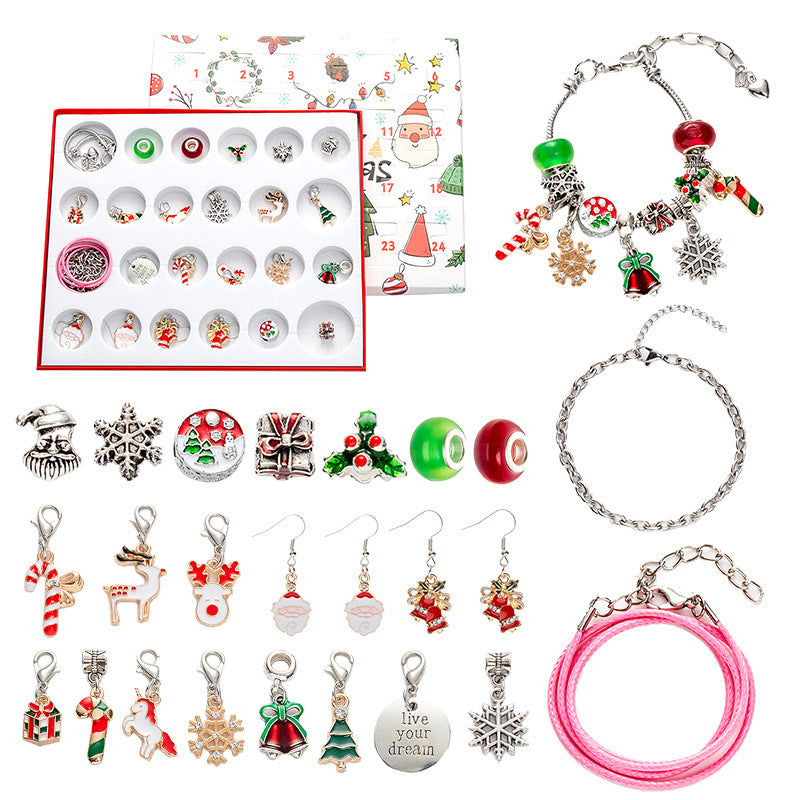 Diy Creative Children's Bracelet Ornament 24 Grid Calendar Christmas Blind Box