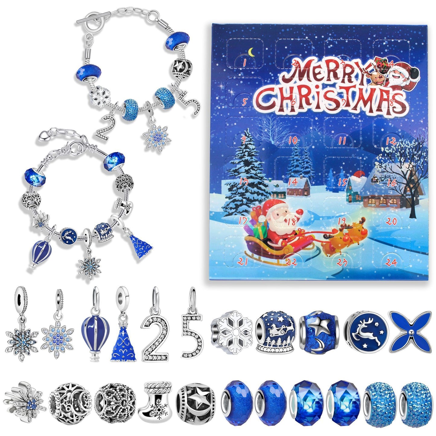 24 Grid Christmas Advent Calendar Countdown Set