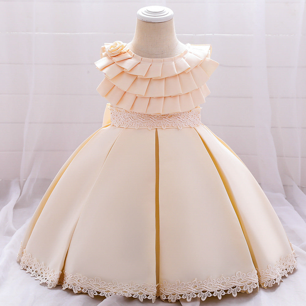 Forged Lace  Piano Performance Dress Girls