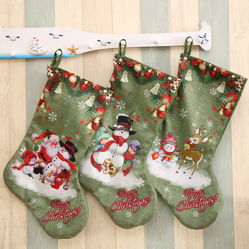 Large Christmas Gift Candy Stocking Ornament