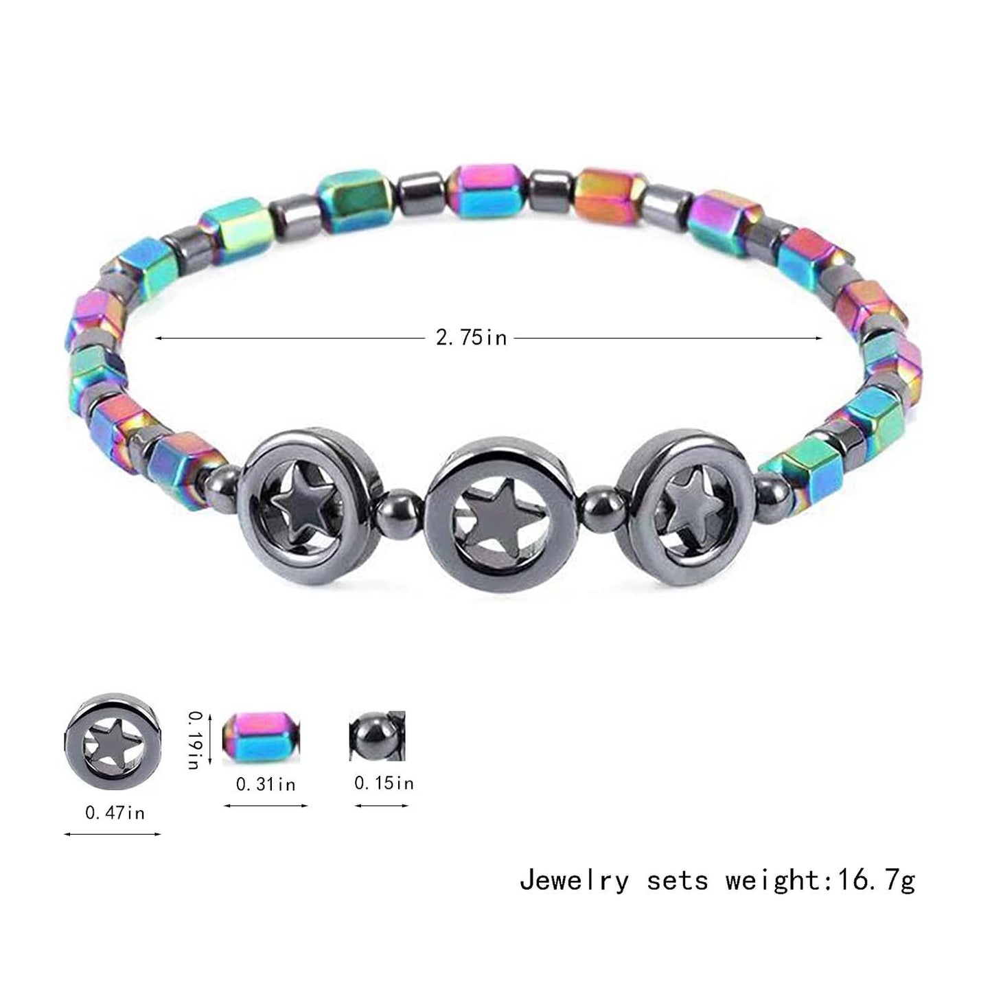 Magnet Anklet Haematite Natural XINGX