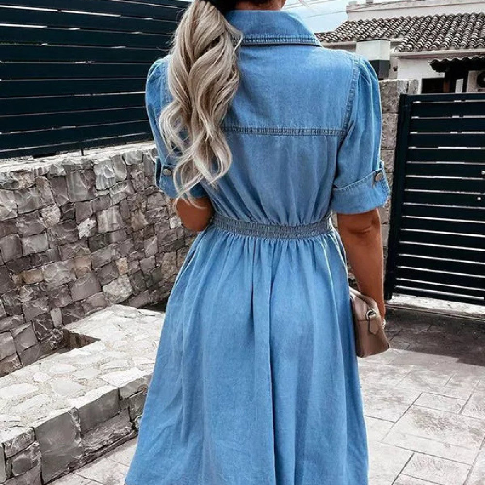 Women's Fashion Casual Denim Dress