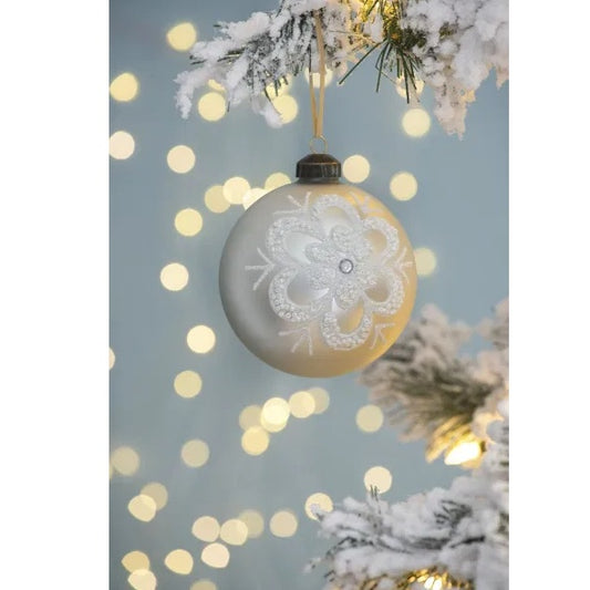 D3.9 Christmas Ball Ornaments, Glass Decorative Hanging Ball Christmas Tree Ornaments For Holiday Party Decorations, Set Of 6