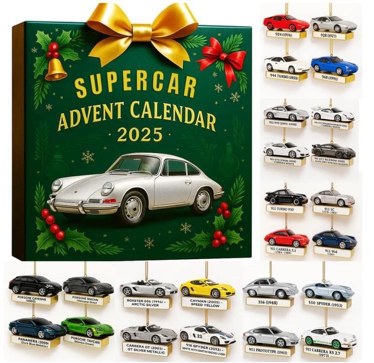 New The Perfect Holiday -- Cat Lovers Advent Calendar Blind Box Christmas Tree Decoration Acrylic Pendant
