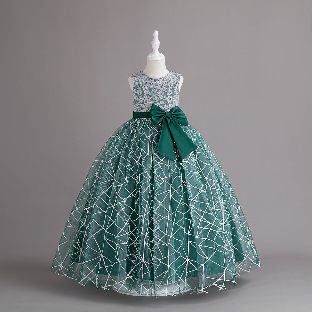 Girls Birthday Princess Dress Gauzy Gown