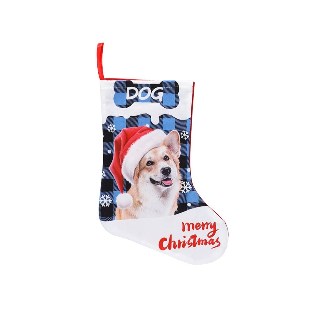 Printed Puppy Cat Christmas Decoration And Layout Supplies