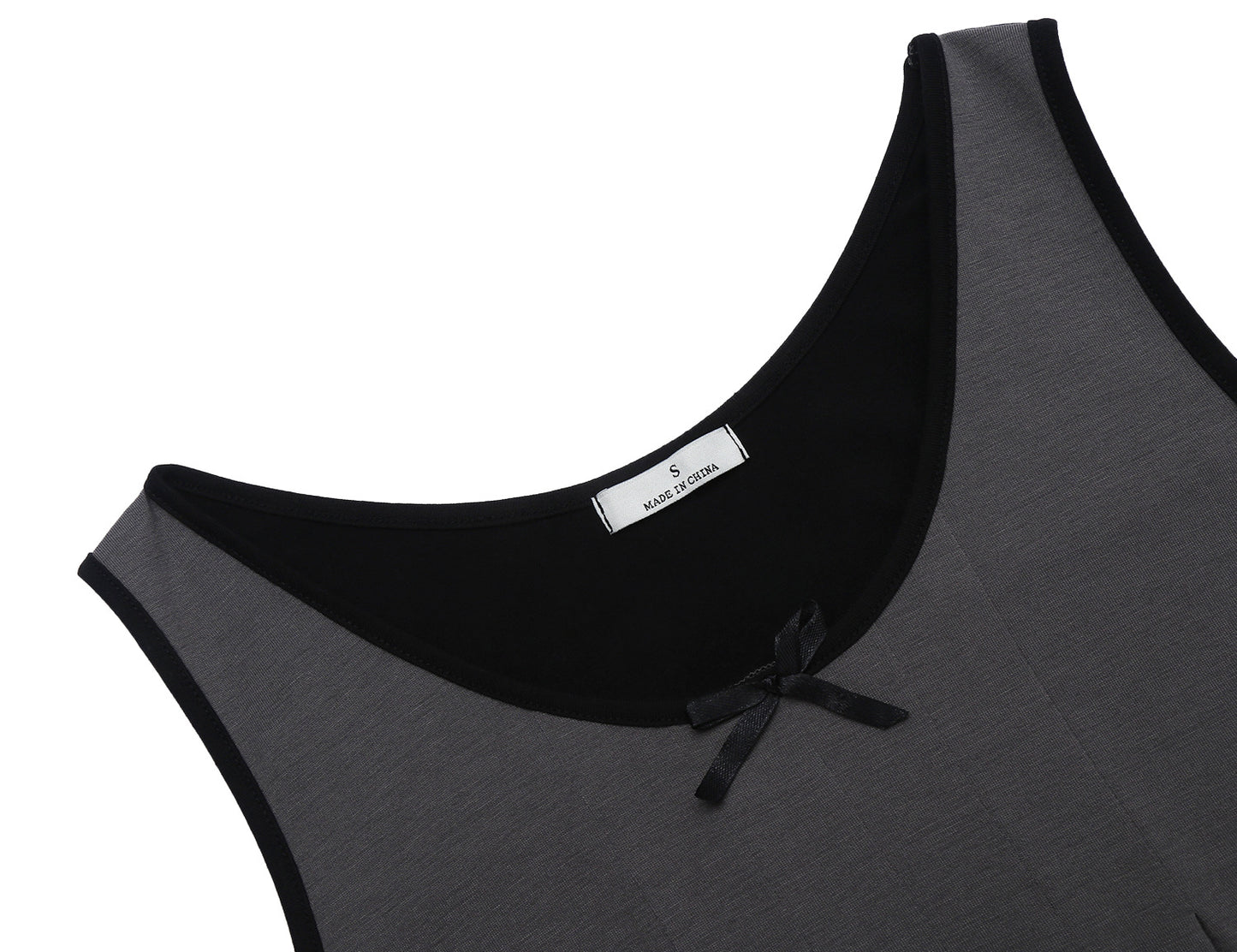 Contrast Color Stitching Sleeveless Vest Casual Homewear Nightdress For Women