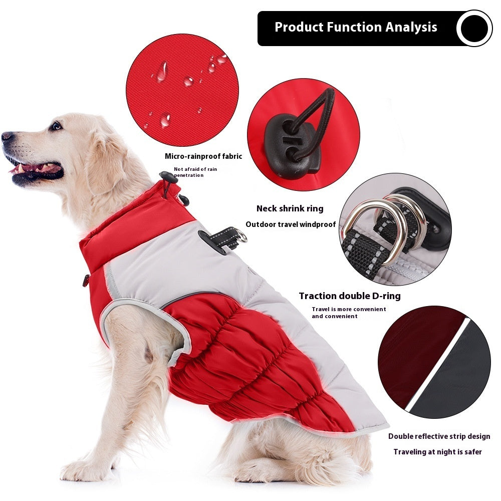 Pet Winter Clothes Windproof Medium And Large