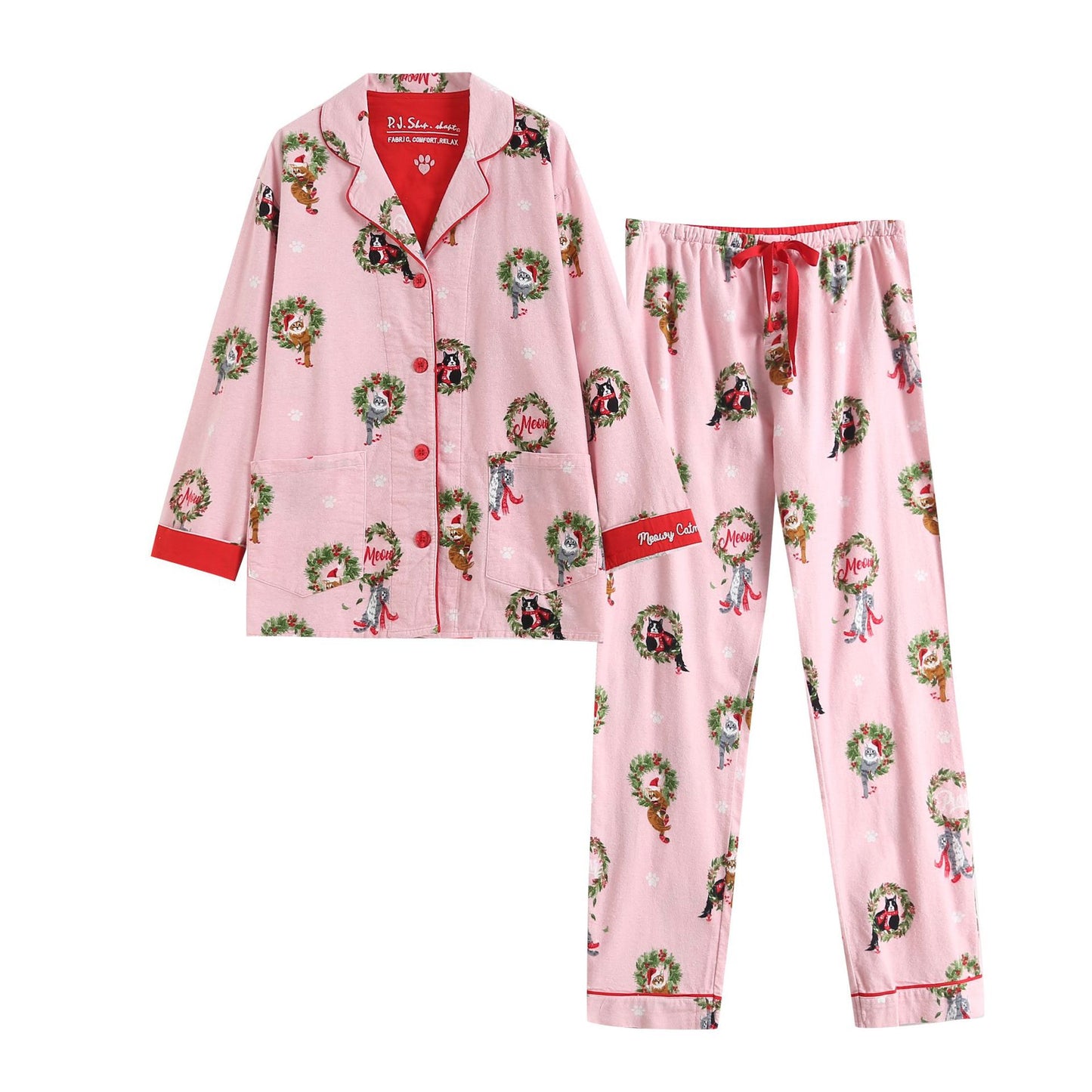 Women's Chic Cotton Brushed Pajamas Homewear