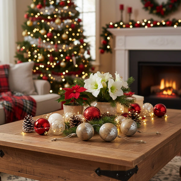 4PCS Set Christmas Hanging Ball Ornaments Wooden Tree Decorations Festive Holiday Party Decor Xmas Tree Accessories FBA Shipment