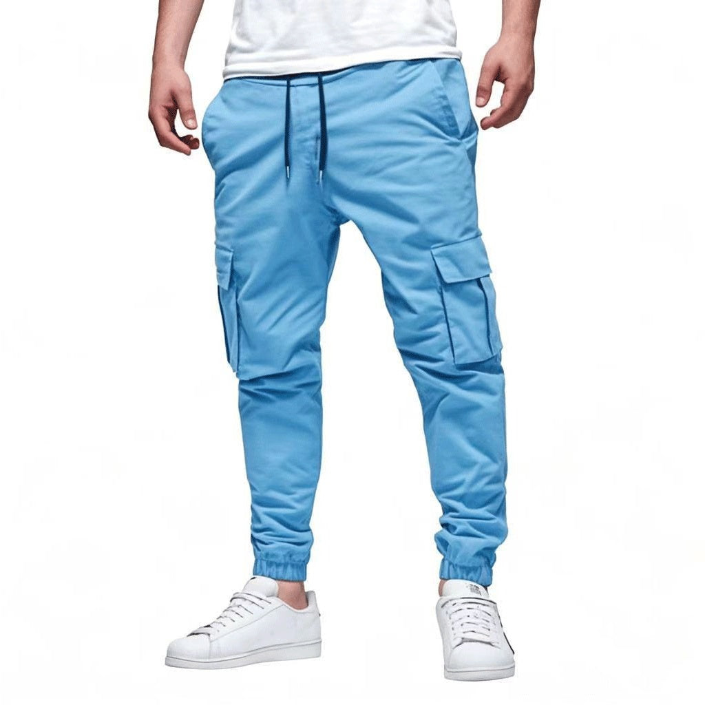 Men's Multi-pocket Drawstring Leisure Japanese Overalls